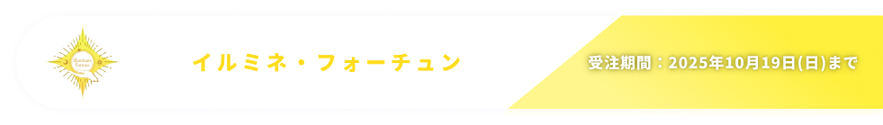 イルミネ・フォーチュン　受注期間：2025年10月19日(日)まで