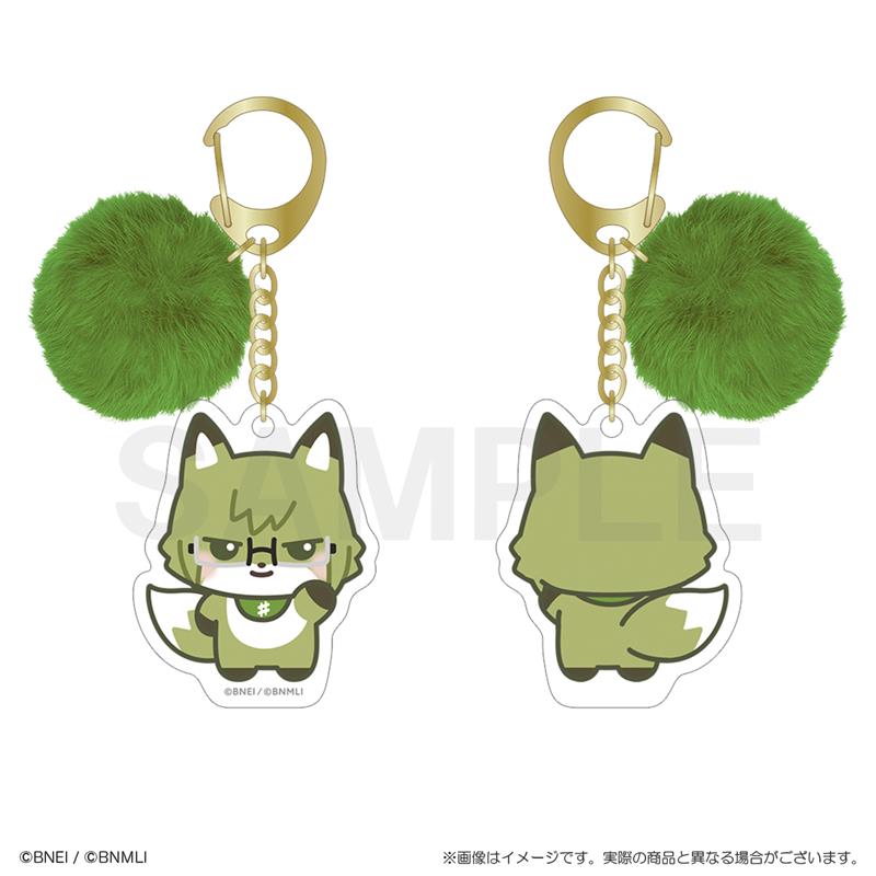 ぽんぽん付きキーホルダー　やまこん