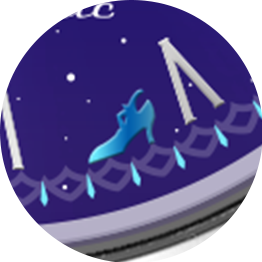 ガラスの靴をイメージしたシール