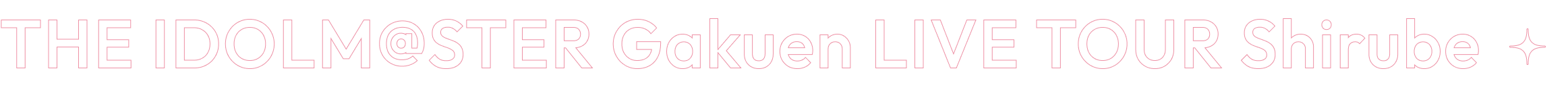 THE IDOLM@STER Gakuen LIVE TOUR Shirube