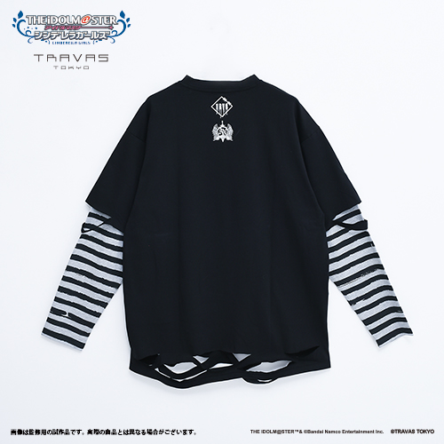 デレマス 二宮飛鳥 TRAVAS TOKYO ロングスリーブTシャツ 黒 アイドルマスター シンデレラガールズ』二宮飛鳥×TRAVAS TOKYO