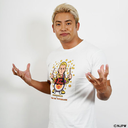 新日本プロレス×太鼓の達人 オカダ・カズチカ RAINMAKER Tシャツ 