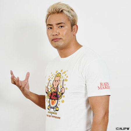 新日本プロレス×太鼓の達人 オカダ・カズチカ RAINMAKER Tシャツ 