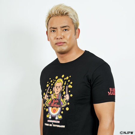 新日本プロレス×太鼓の達人 オカダ・カズチカ RAINMAKER Tシャツ