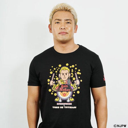 新日本プロレス×太鼓の達人 オカダ・カズチカ RAINMAKER Tシャツ