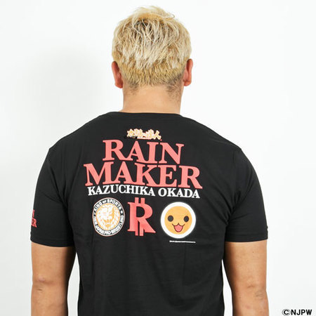 新日本プロレス×太鼓の達人 オカダ・カズチカ RAINMAKER Tシャツ