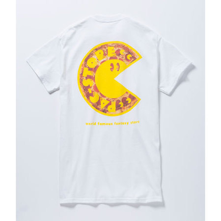 PAC-STORE 半袖Tシャツ ロゴ（ホワイト）：Sサイズ