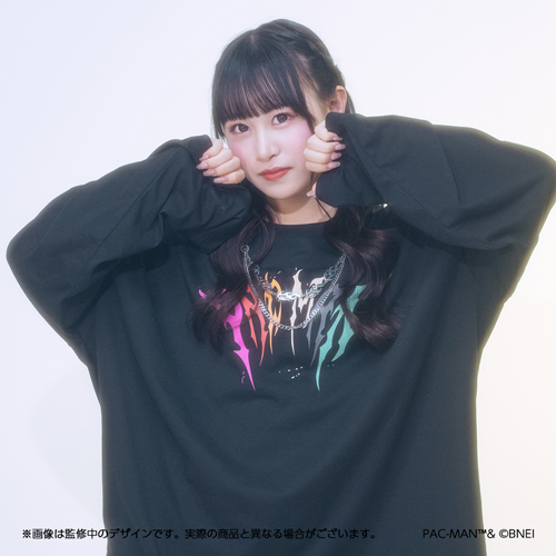 PAC-MAN×REFLEM feat.ZOC ロングスリーブTシャツ【黒】