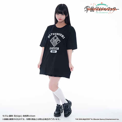 学園アイドルマスター 初星学園購買部Tシャツ 黒 XL