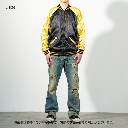 【良品】ラピーヌ 別珍 リバーシブル 白虎 鷹 富士 刺繍 復刻モデル Mサイズ テーラー東洋スカジャン「WHITE EAGLE×BLACK TIGER」別珍×サテン