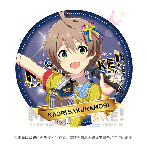 ミリオンライブ　コラボ　桜守歌織　缶バッジ アイドルマスター ミリオンライブ！展 ～Crossing Our MILLION LIKE