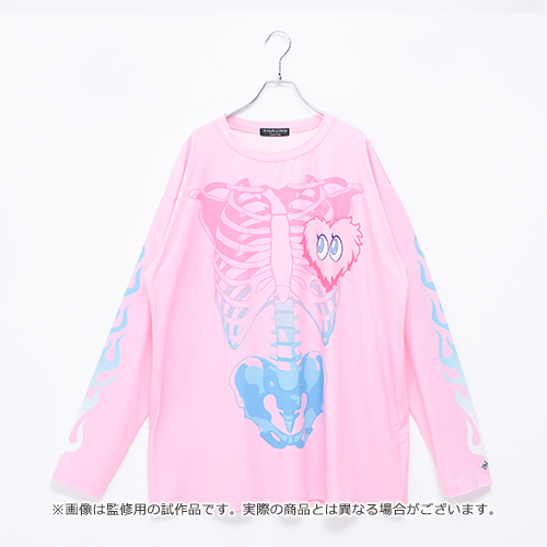 『アイドルマスター シンデレラガールズ』夢見りあむ×TRAVAS TOKYO ロングスリーブTシャツ 【ハート】 ピンク