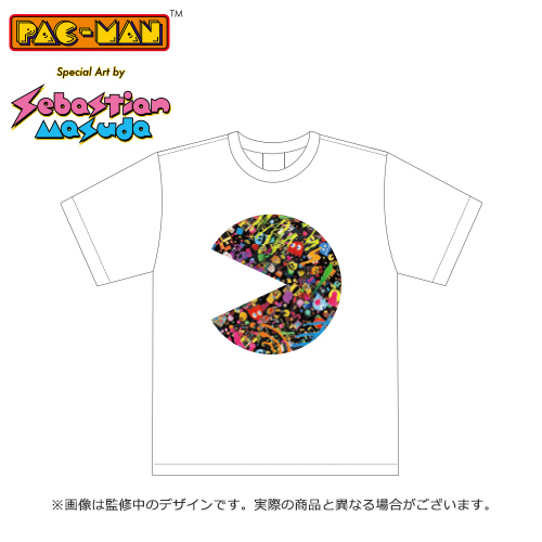 PAC-MAN Special Art by Sebastian Masuda 公式Tシャツ （ホワイト）