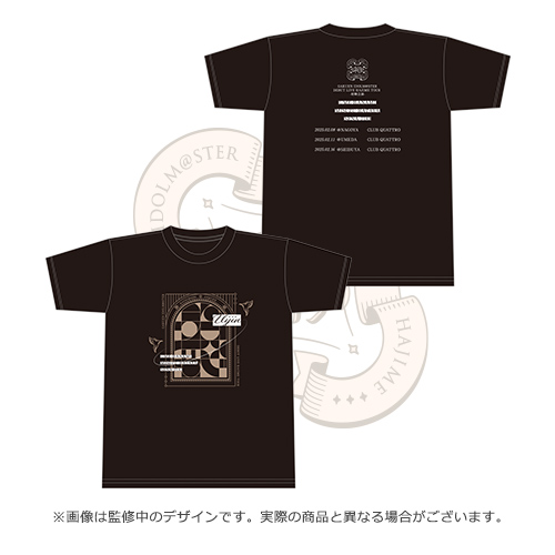 学園アイドルマスター DEBUT LIVE 初 TOUR 公式Tシャツブラック (初陣公演 ver.)Mサイズ