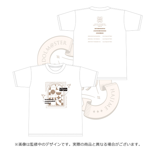 学園アイドルマスター DEBUT LIVE 初 TOUR 公式Tシャツホワイト (初陣公演 ver.)Mサイズ