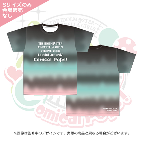 The Idolm Ster Cinderella Girls 7thlive Tour Special 3chord 公式フルグラフィックtシャツ Comical Pops Ver L