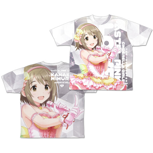 アイドルマスター シンデレラガールズ パステルピンクな恋 三村かな子 両面フルグラフィックtシャツ Lサイズ