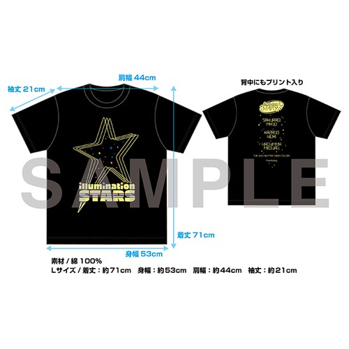 アイドルマスター シャイニーカラーズ Musikleidung 2プロ イルミネーションスターズtシャツ Lサイズ