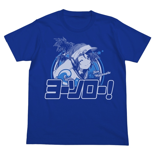 ラブライブ！サンシャイン!! 渡辺曜エモーショナルTシャツ/ROYAL BLUE-Mサイズ