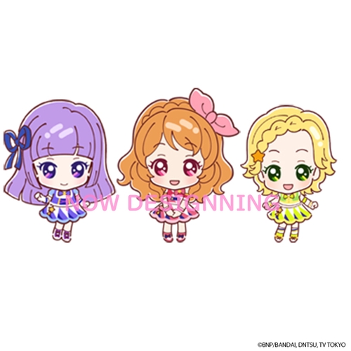 アクリルバッジスタンドキーホルダー アイカツオンパレード！ ルミナスセット