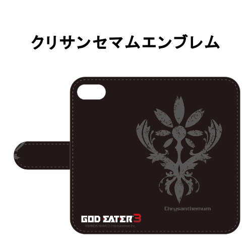 God Eater 3 エンブレム Iphoneケース 手帳型 クリサンセマム